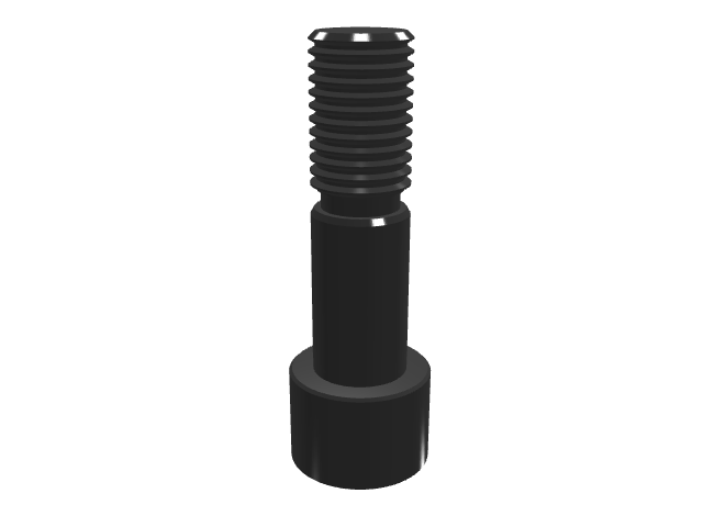 3D render variant of the black shoulder screw component.