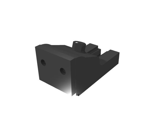 3D render variant of the toe clamp featuring crisp top highlights.